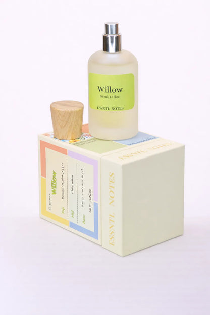 ESSNTL NOTES Willow Soft Serene Amber Woody 50ml perfume, premium fragrance ideal for gifting, with premium gift box, ideal for gifting