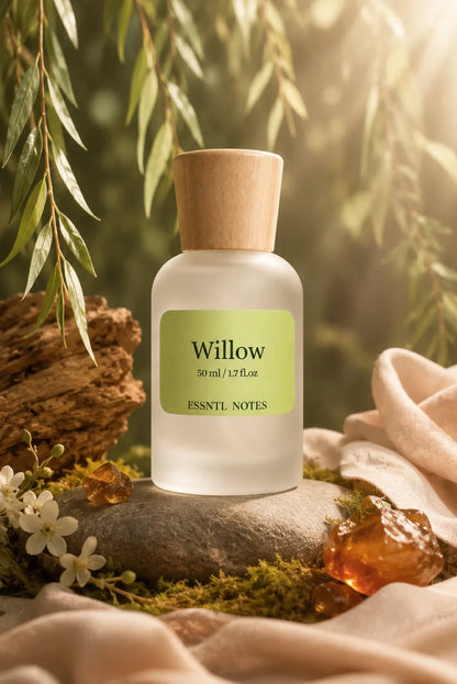 ESSNTL NOTES Willow Soft Serene Amber Woody 50ml , premium fragrance ideal for gifting