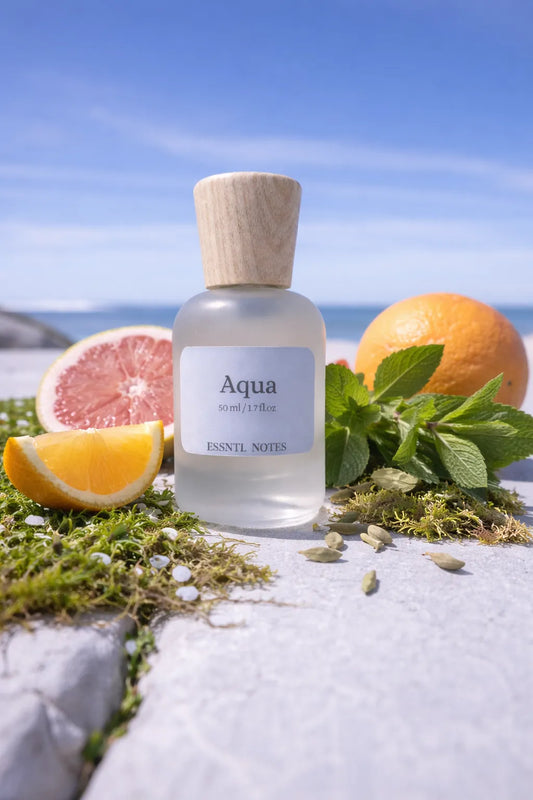 ESSNTL NOTES Aqua Timeless Elegant Marine Citrus 50ml , premium fragrance ideal for gifting
