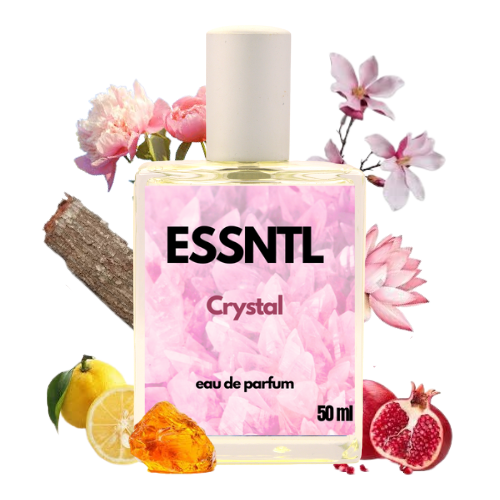 ESSNTL Crystal Perfume - Fresh & Feminine Fruity Floral Fragrance | 50ml Eau de Parfum | 20ml Eau de Parfum | Sparkling, Elegant & Delicate Scent | Long-Lasting Luxury Scent for Women | Graceful & Radiant Allure
