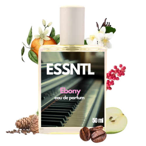 ESSNTL Ebony Perfume - Sensual & Addictive Warm Spicy Fragrance | 50ml Eau de Parfum | Sweet, Bold & Seductive Scent | Long-Lasting Nighttime Fragrance | Classic & Clean Scent for Women