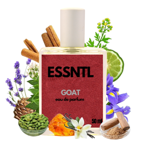 ESSNTL GOAT Perfume - Powerful & Dynamic Fresh Spicy Fragrance | 50ml Eau de Parfum | Bold, Sporty & Confident Scent | Long-Lasting Performance Fragrance | Classic & Clean Scent for Men
