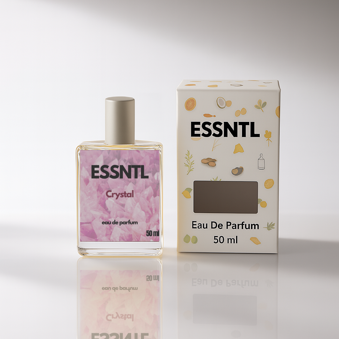 ESSNTL Crystal Perfume - Fresh & Feminine Fruity Floral Fragrance | 50ml Eau de Parfum | 20ml Eau de Parfum | Sparkling, Elegant & Delicate Scent | Long-Lasting Luxury Scent for Women | Graceful & Radiant Allure