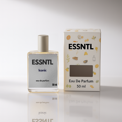 ESSNTL Iconic Perfume - Sophisticated & Timeless Woody Spicy Fragrance | 50ml Eau de Parfum | 20ml Eau de Parfum | Refined, Elegant & Distinguished Scent | Long-Lasting Statement Fragrance | Classic & Clean Scent for Men