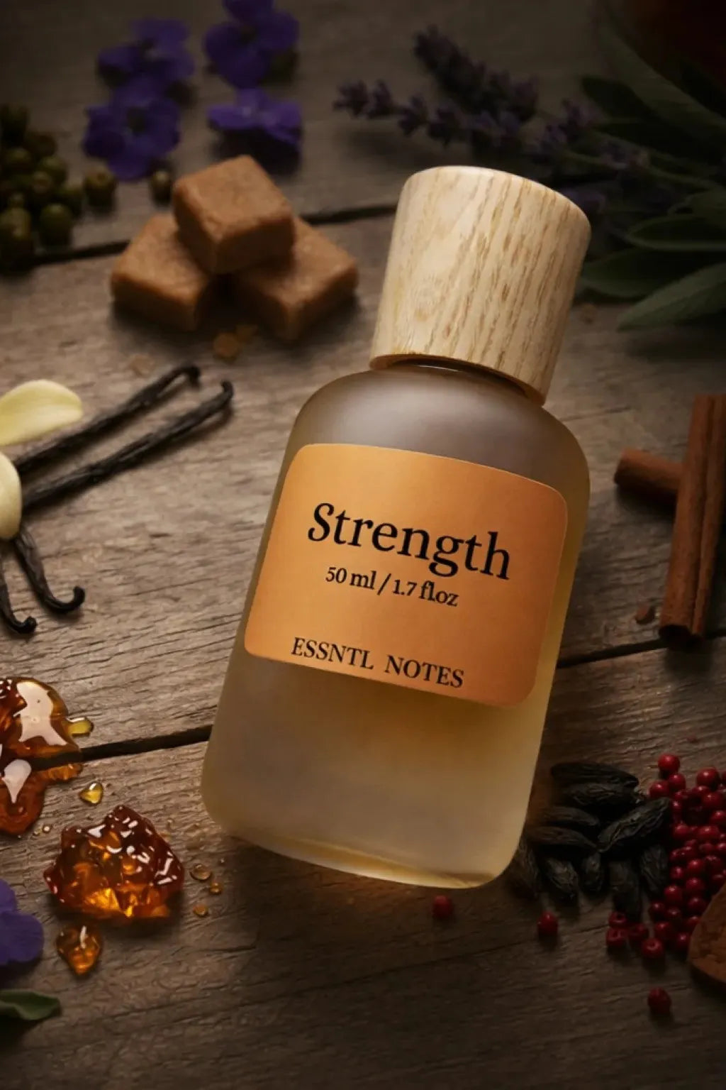 ESSNTL NOTES Strength Warm Addictive Spicy Oriental 50ml , premium fragrance ideal for gifting
